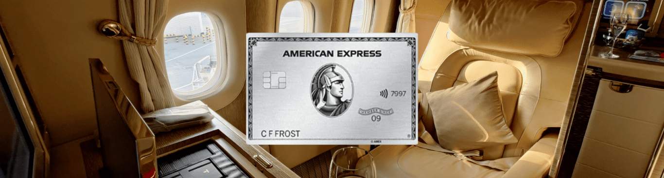 First-Class Flüge zu Economy Preisen mit der Amex Platinum Card Metall
